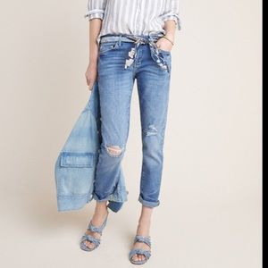 anthro slim boyfriend jean